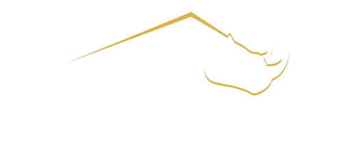 Rhino Tool House white and gold logo